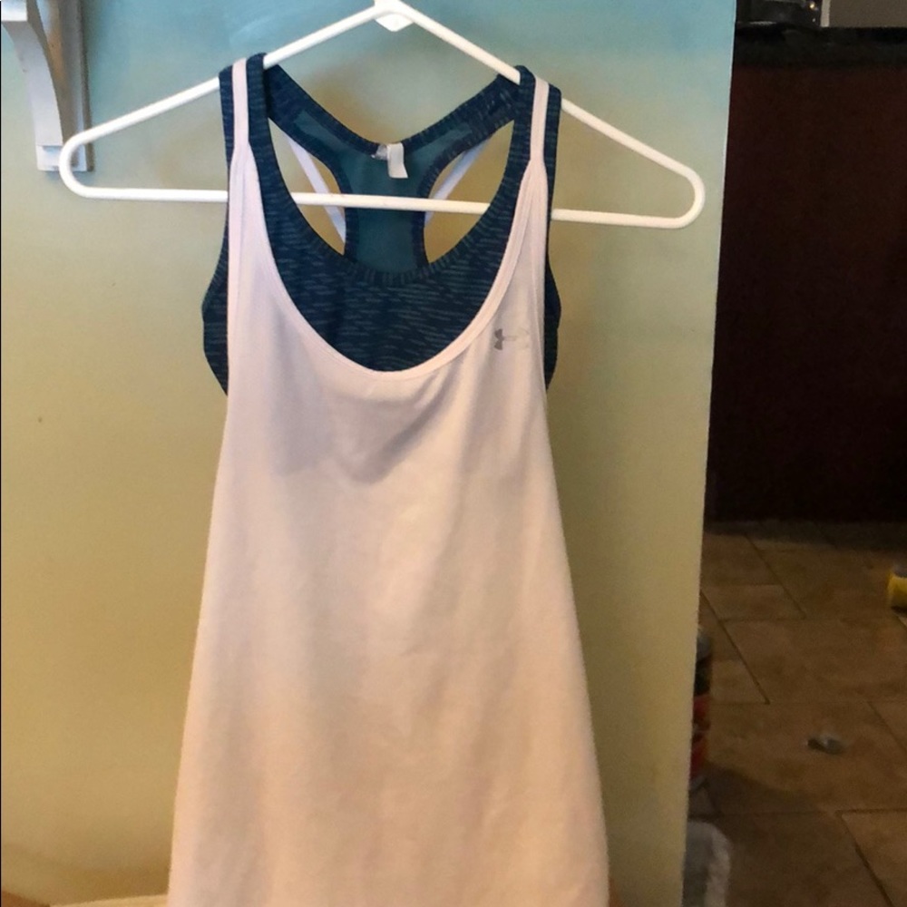 Under armour tank top w/ built in sports bra
